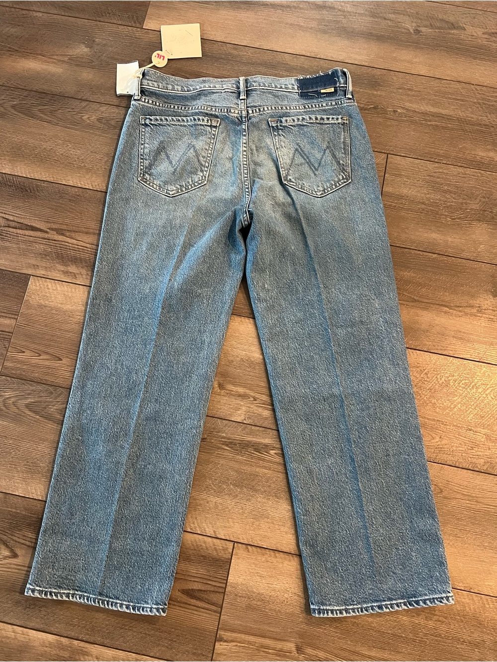 NWT MOTHER Lil Kick It High Rise Cropped Flare Jeans in Birds Gone Sz 31 - Picture 2 of 14